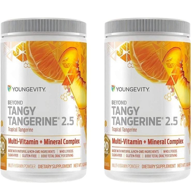 Youngevity Beyond Tangy Tangerine 2.5 Tropical Tangerine 90 Servings 2 Pack