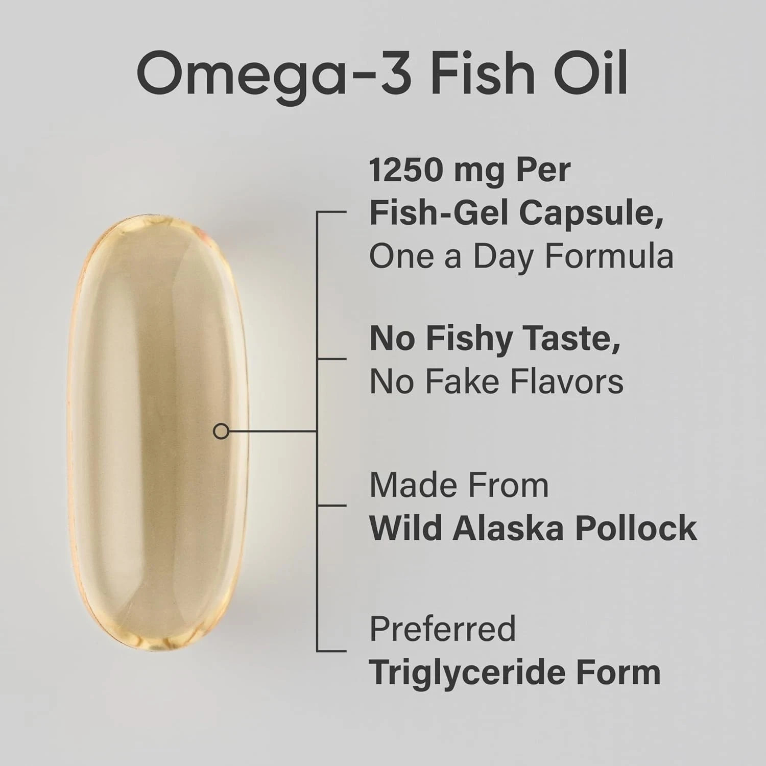 Triple Strength Omega 3 Fish Oil Burpless Supplement EPA DHA Fatty Acids 90 ct