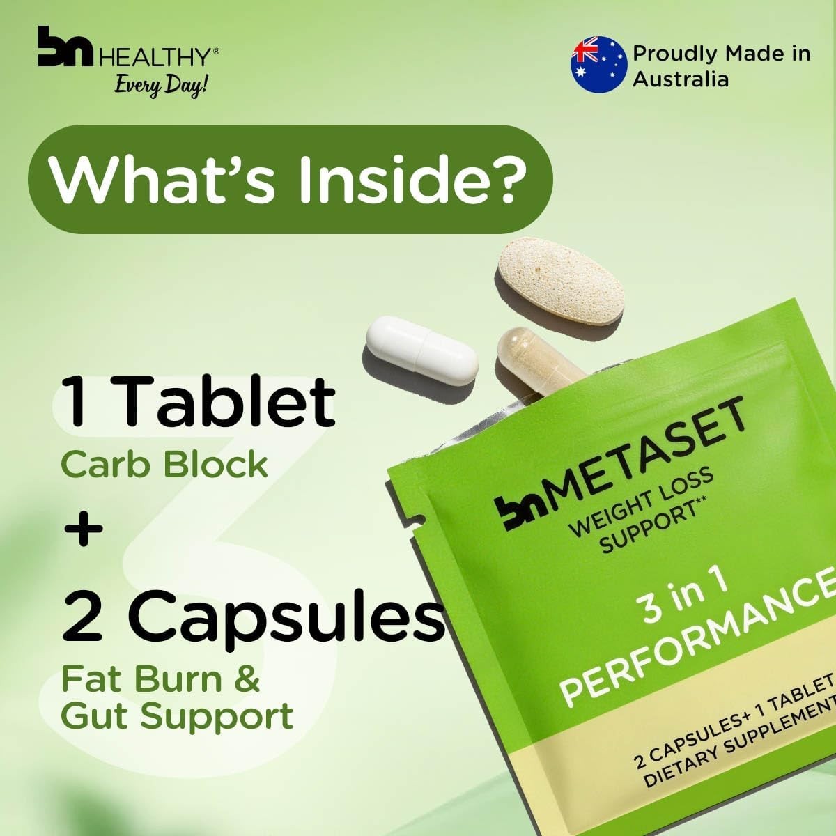 Metaset Metabolism Support: 21 Convenient Sachets for Weight Loss & Energy Boost