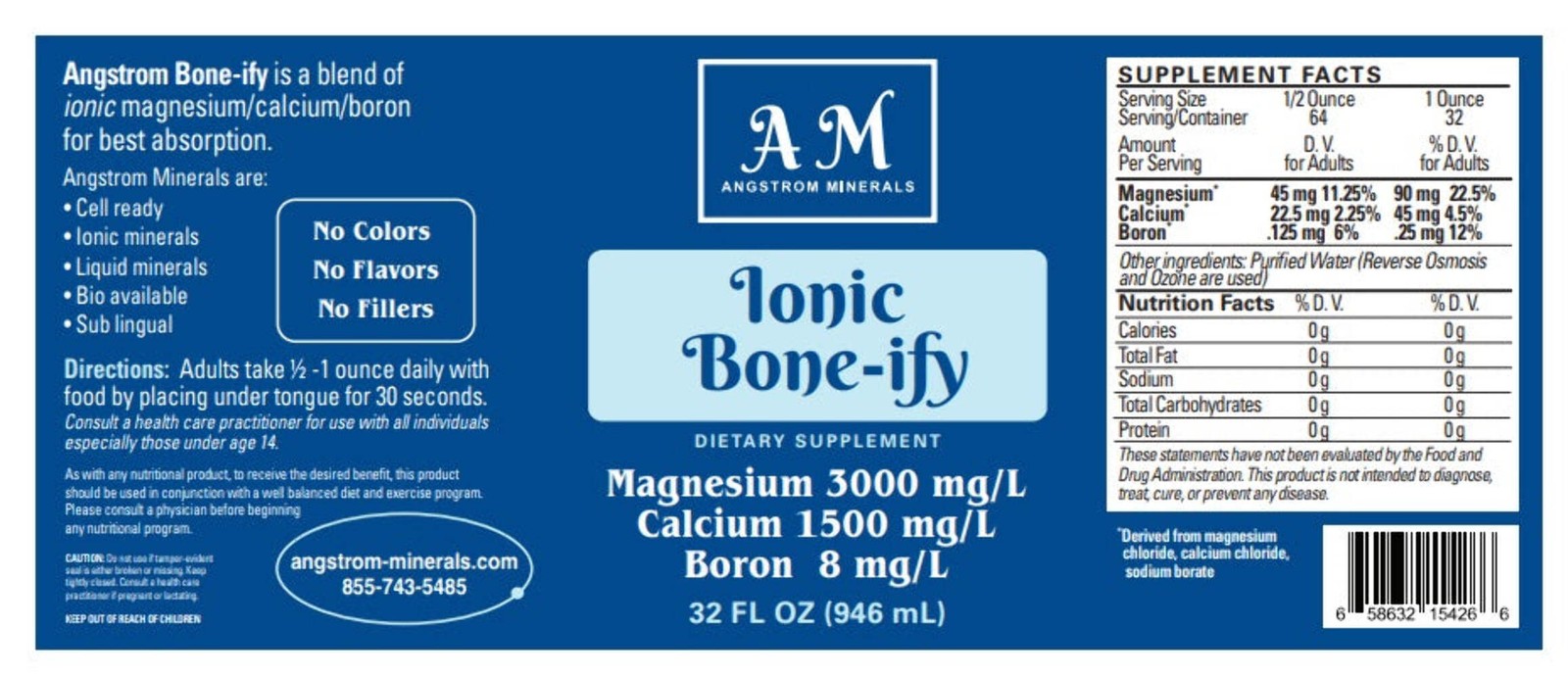 32 oz Ionic Bone-ify by Angstrom Minerals
