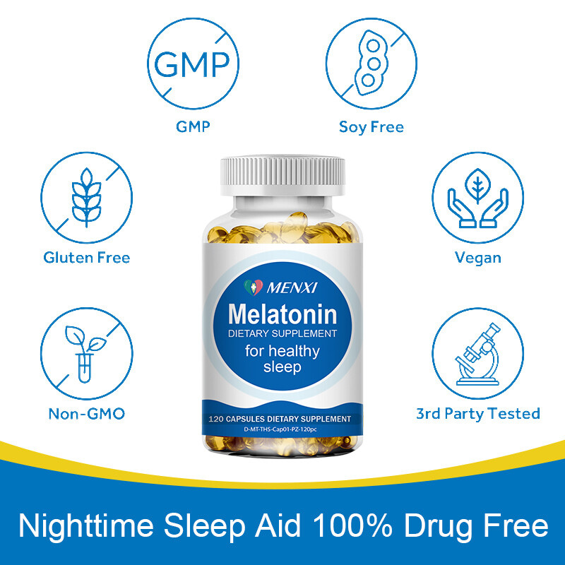 Melatonin,120/240/480Capsules, Sleep Health,Natural Supplement For Better Health