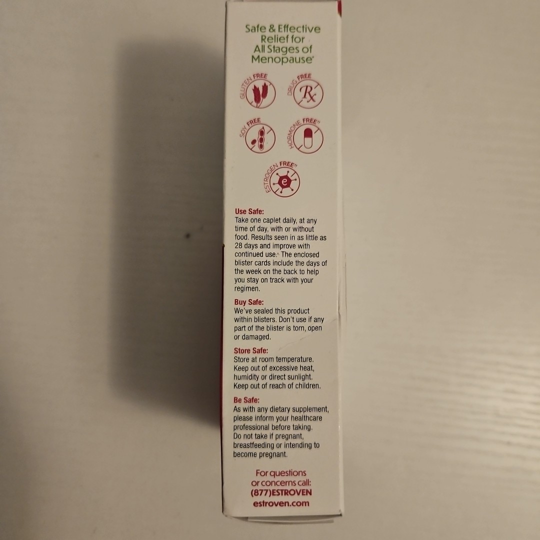 Estroven Complete Menopause Relief 28 Vegetarian Caplets Exp 2025+