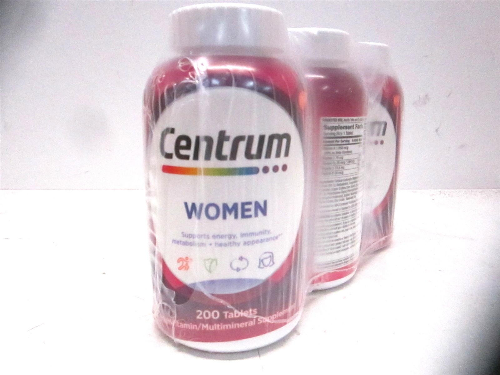 Centrum Multivitamin Tablet for Women w/ Vitamin D3 B Vitamins 07/2026 – Qty 3