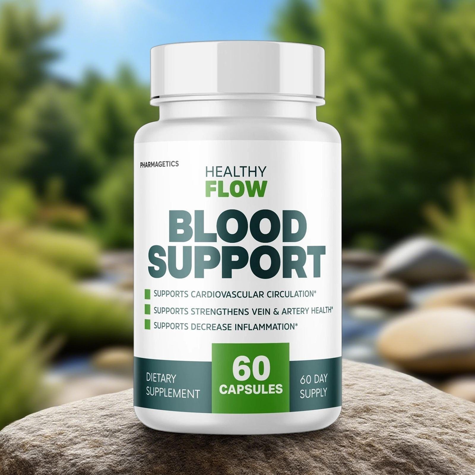 2Pack healthful Flow Blood Support, Cardiovascular Circulation 120 Capsules SKY