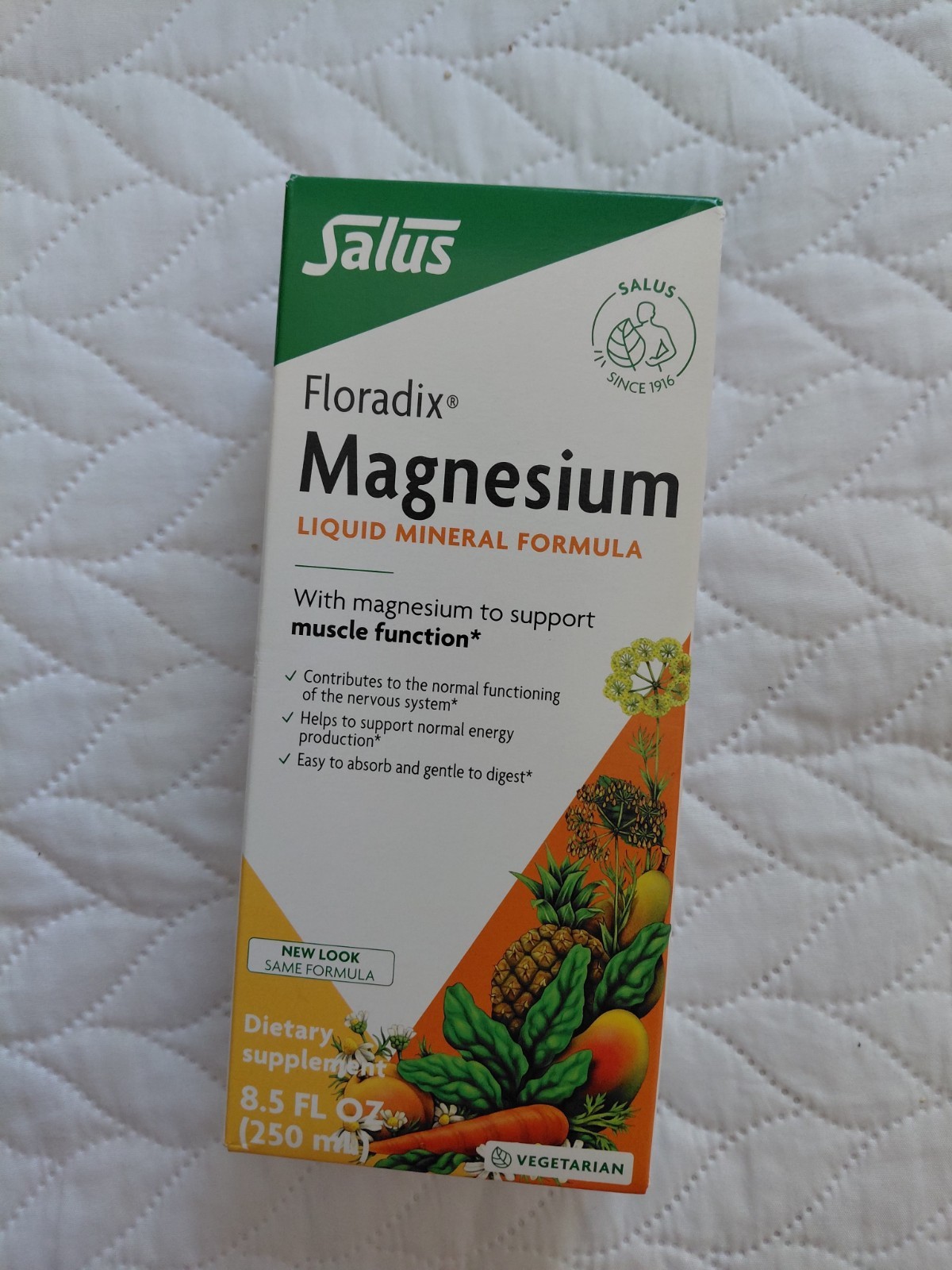 Salus Floradix Magnesium Liquid Mineral Formula Alcohol Free Gluten-Free 8.5oz