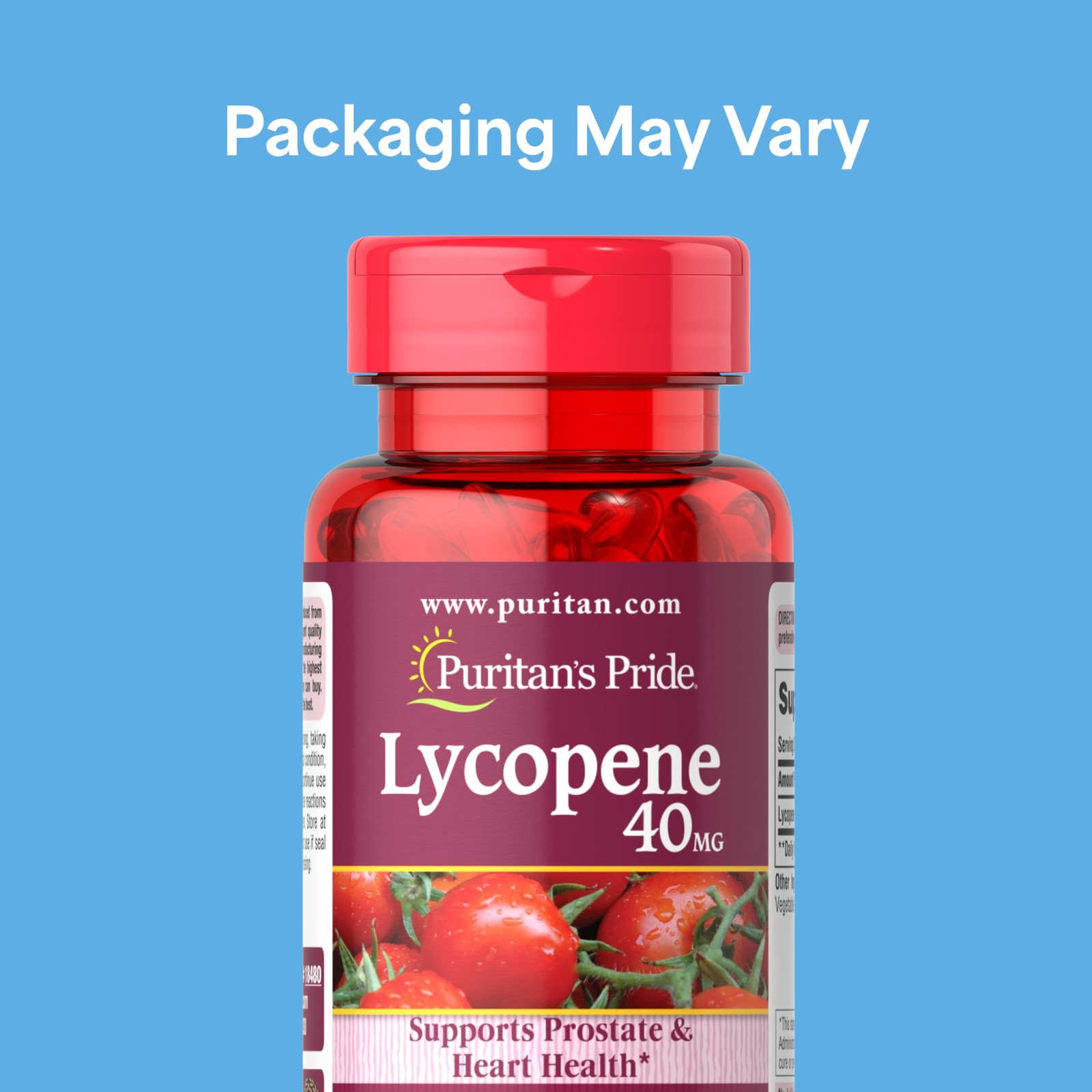 Puritan’s Pride Premium Lycopene 40mg, Dietary 60 Count (Pack of 1),