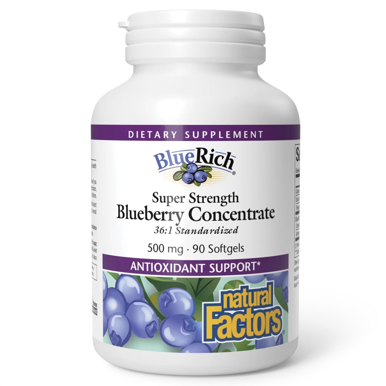 Super Strength Blueberry Concentrate – Antioxidant Support, 90 Softgels for Heal