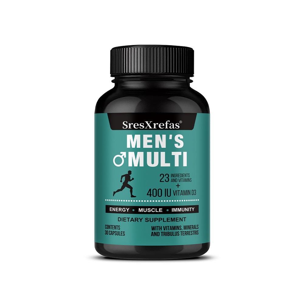 Daily Men’S Multivitamin Supplement Muscle Endurance Health 30/60/120 Capsules