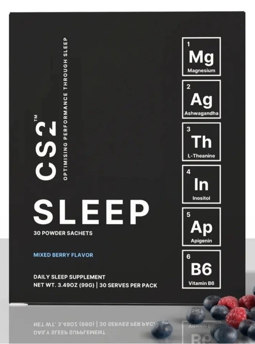 CS2 Calm Vitamin Mineral Proprietary Sleep Aid Drink Mix-Magnesium-30 Pack-Berry