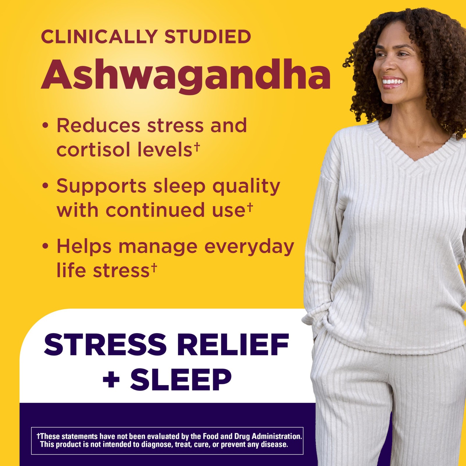 Nature Made Magnesium + Ashwagandha Capsules, Stress 60 Count (Pack of 1)
