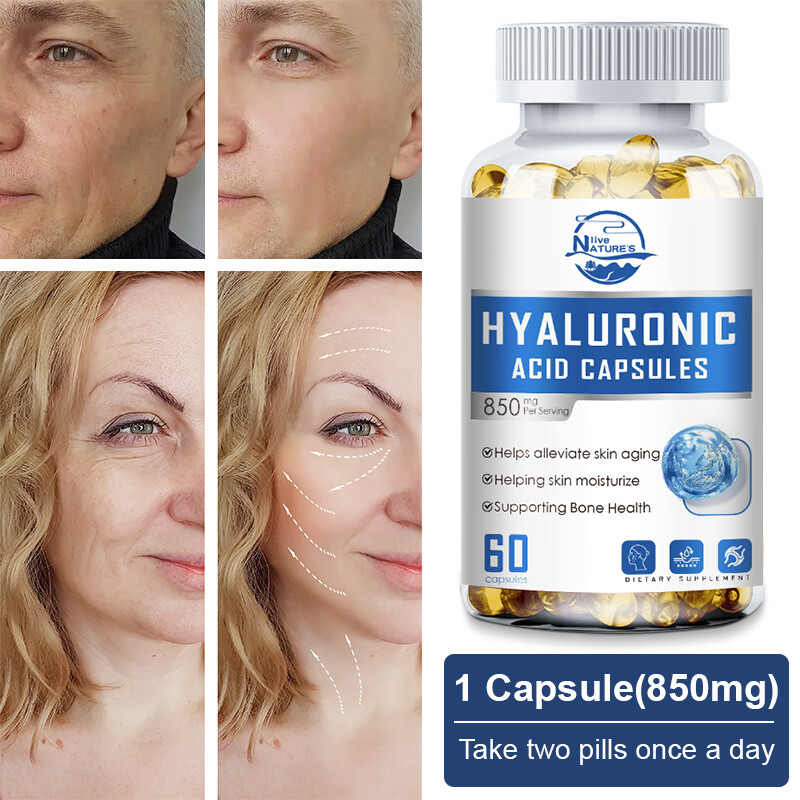 3 Pack Hyaluronic Acid Capsules – for Joint Health and Skin Hydration Anti-Aging