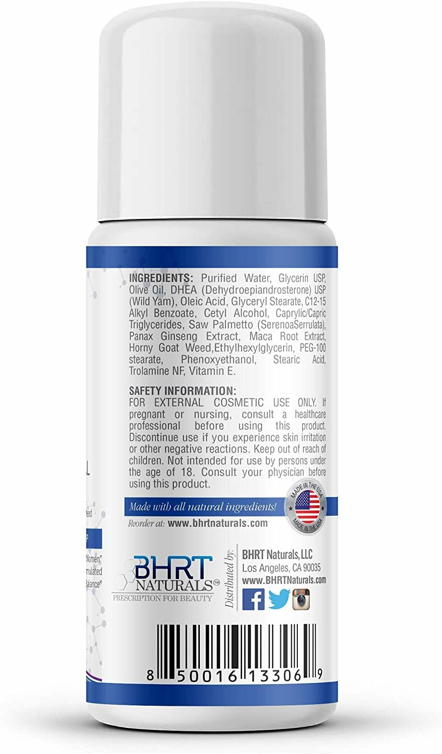 DHEA Cream 50mg for Men & Women Bioidentical DHEA USP, Natural Energy Supplement