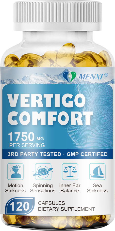 1750mg Vertigo Comfort 120 Capsules – Dizziness Relief Supplements, Body Balance