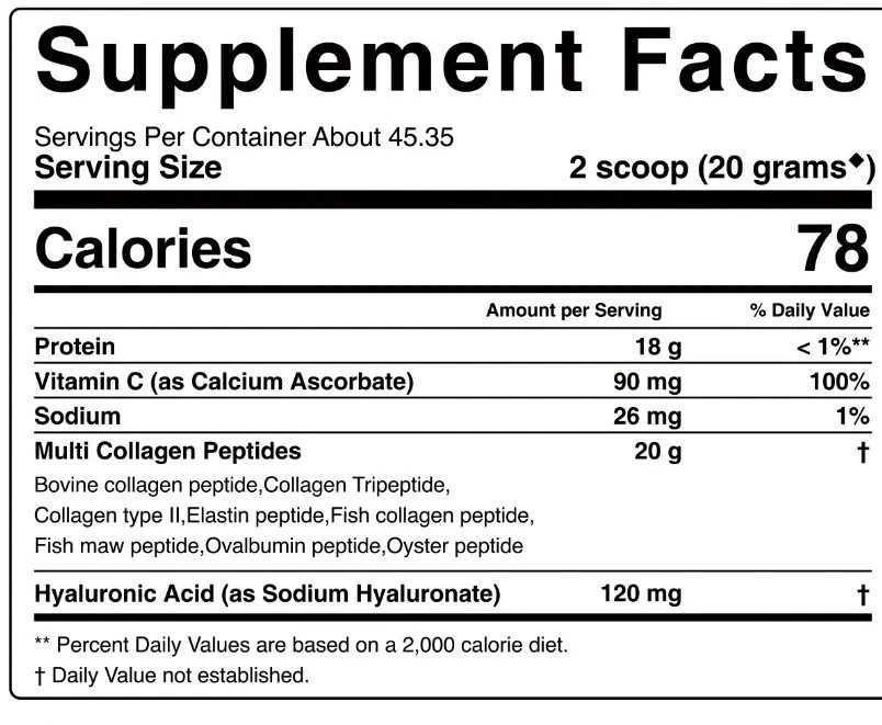 Fruvita Multi Collagen Peptides Powder & Dietary Supplement 32oz Exp 8/29/2027