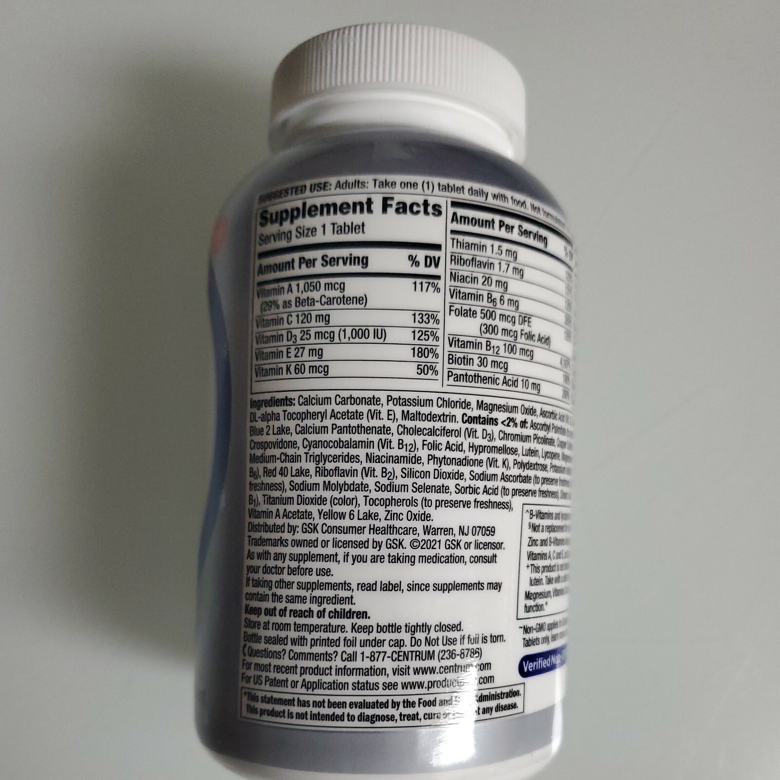 Centrum Silver Men 50+ Multivitamin Supplement 200 Tablet Exp 2025+