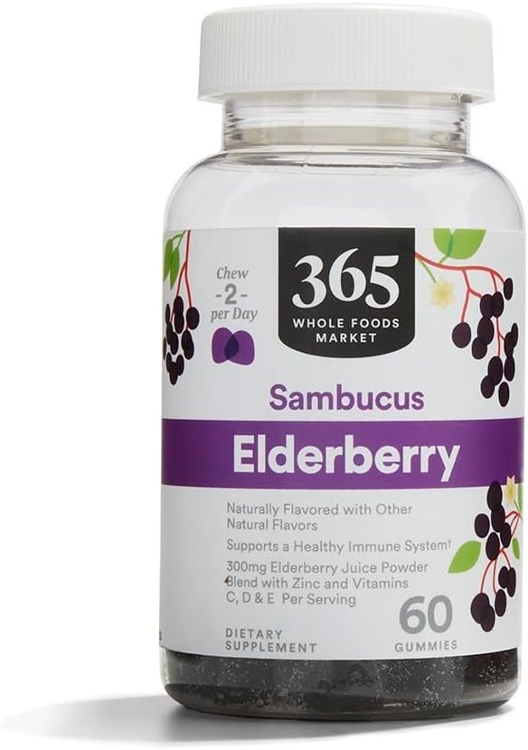 60 Elderberry Gummies for Daily Immune Health – Nourishing & Delicious