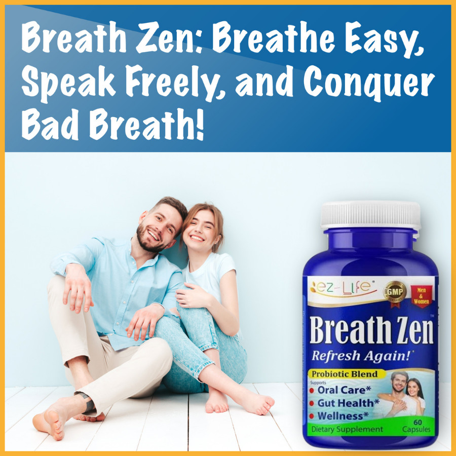 Breath Zen Breath Freshener Dental Probiotics for Bad Breath, Oral Probiotic-60C