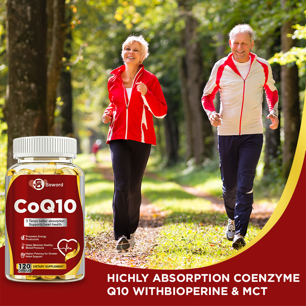 CoQ10 300mg 120 Softgels Coq10 Coenzyme Q10 Heart Support NON GMO