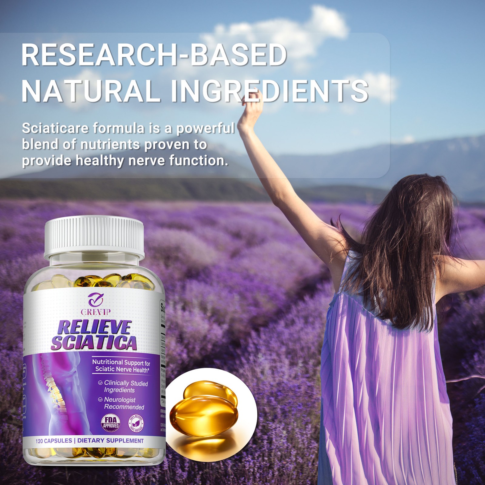 Relieve Sciatica Capsules – Hip Joint Sciatica Pain Relief & Inflammatory