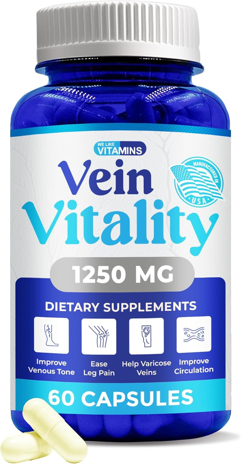 Vein Vitality 1250Mg Diosmin Hesperidin Complex for Varicose Veins Treatment …