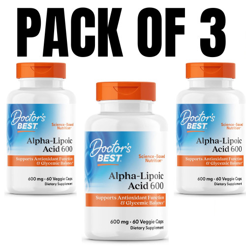 Doctor’s Best Alpha-Lipoic Acid 600 – 60 Count (Pack of 3)