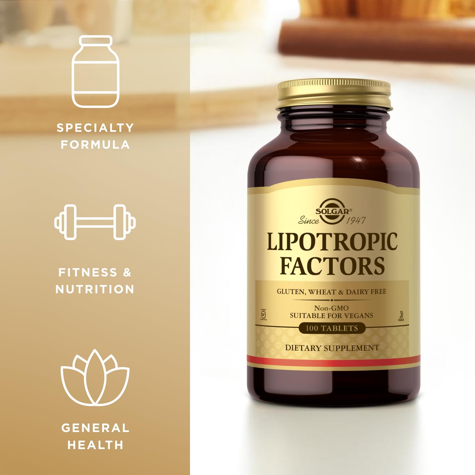 Lipotropic Factors Solgar 100 Tabs 100 Count (Pack of 1)
