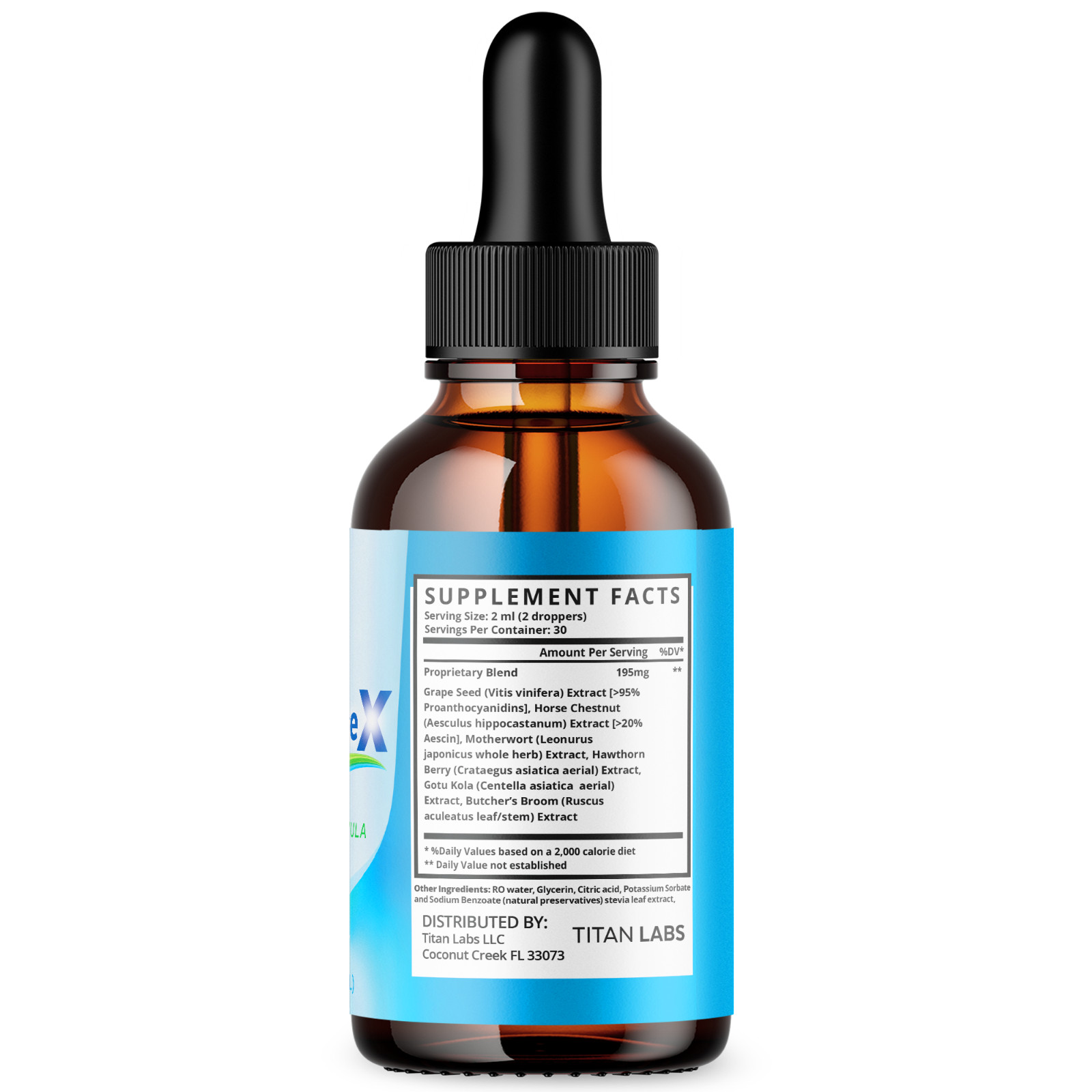 (1 Pack) BreathEaseX Drops Advanced Lungs Support Breath EaseX 30 Servings