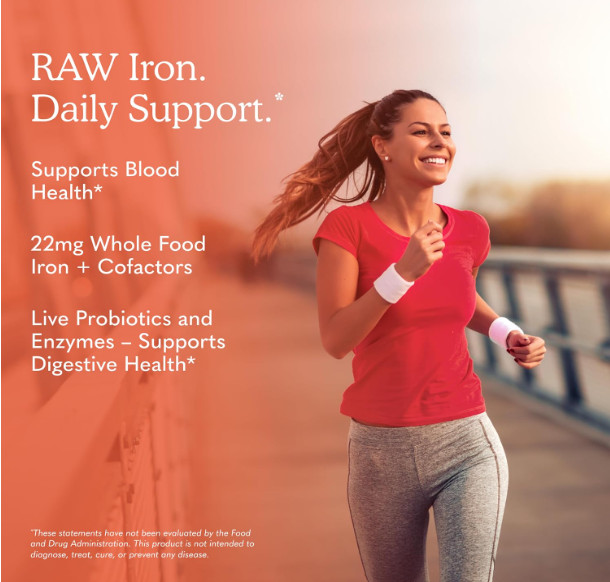 Iron Supplement for Energy Support Blood Health Immune Support Vegan Formula,B12