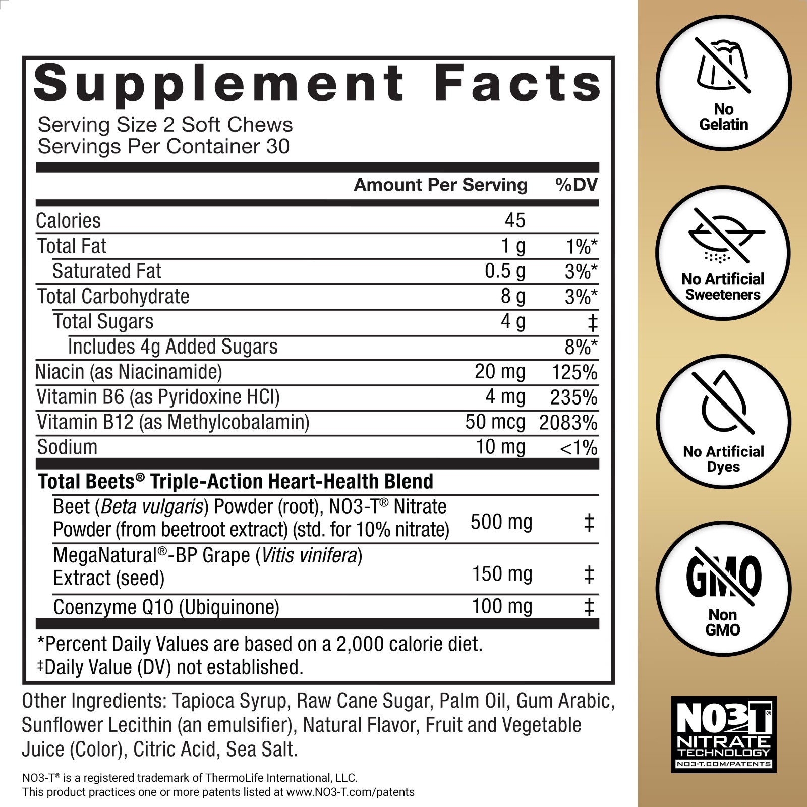 Ultimate Heart Health Chews for Blood Pressure Support | Beet Root Powder, CoQ10