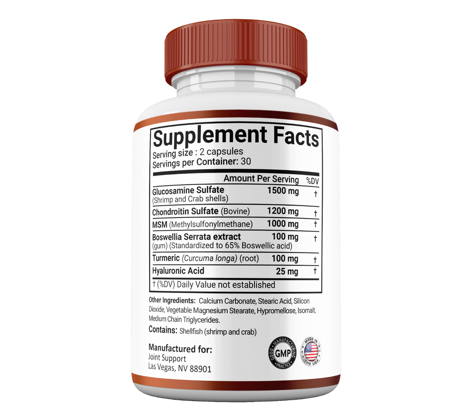 Joint Support Capsules, Max Strength, Joint Support Supplement (3 pack)