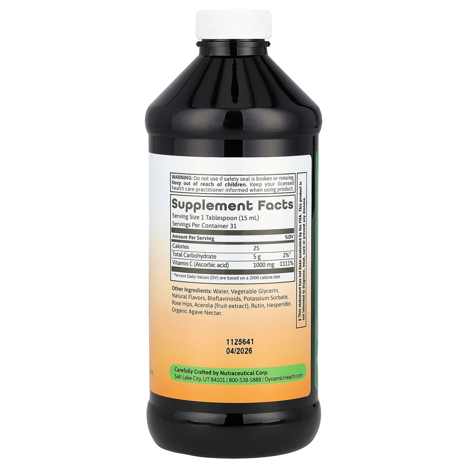 Liquid Vitamin C, 16 fl oz (473 ml)