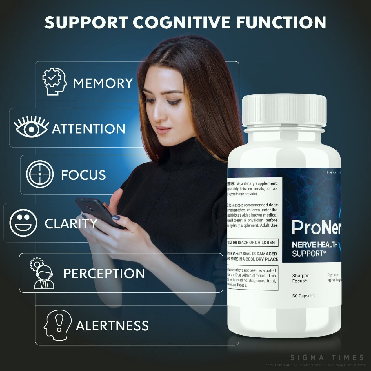(5 Pack) ProNerve 6 Nerve Health Supplement to Support Nerve Functions & Relief