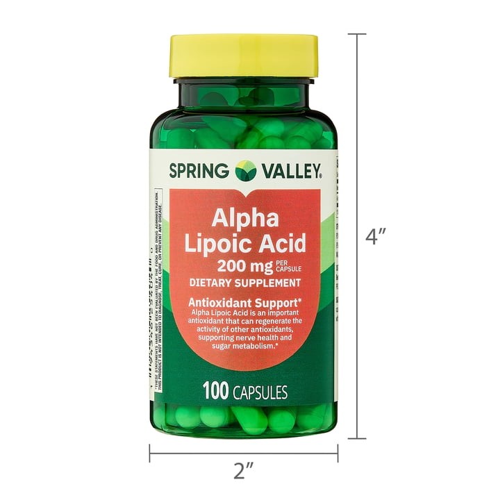 Spring Valley Alpha Lipoic Acid 200 mg Capsules, 100 Count