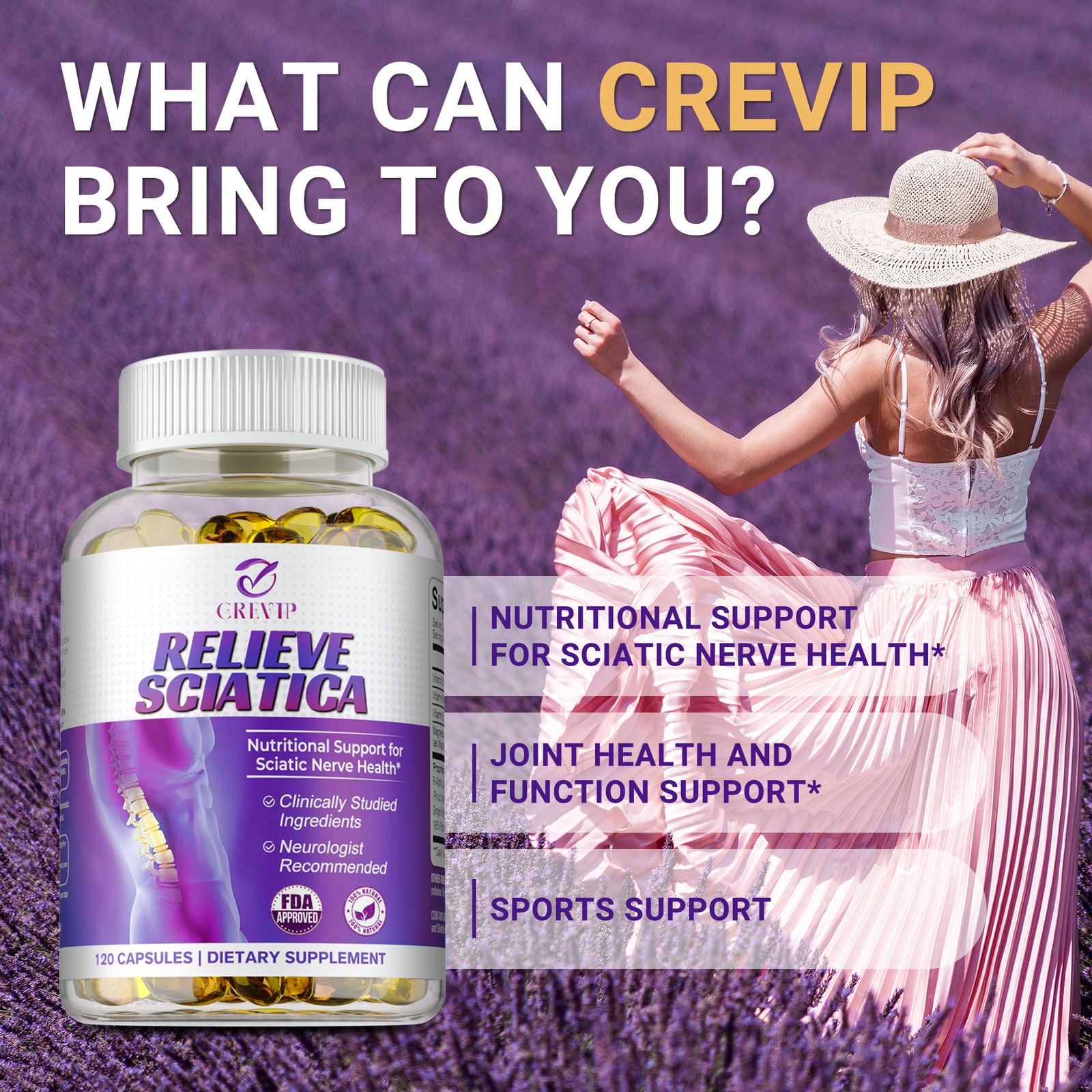 Relieve Sciatica Capsules – Hip Joint Sciatica Pain Relief & Inflammatory