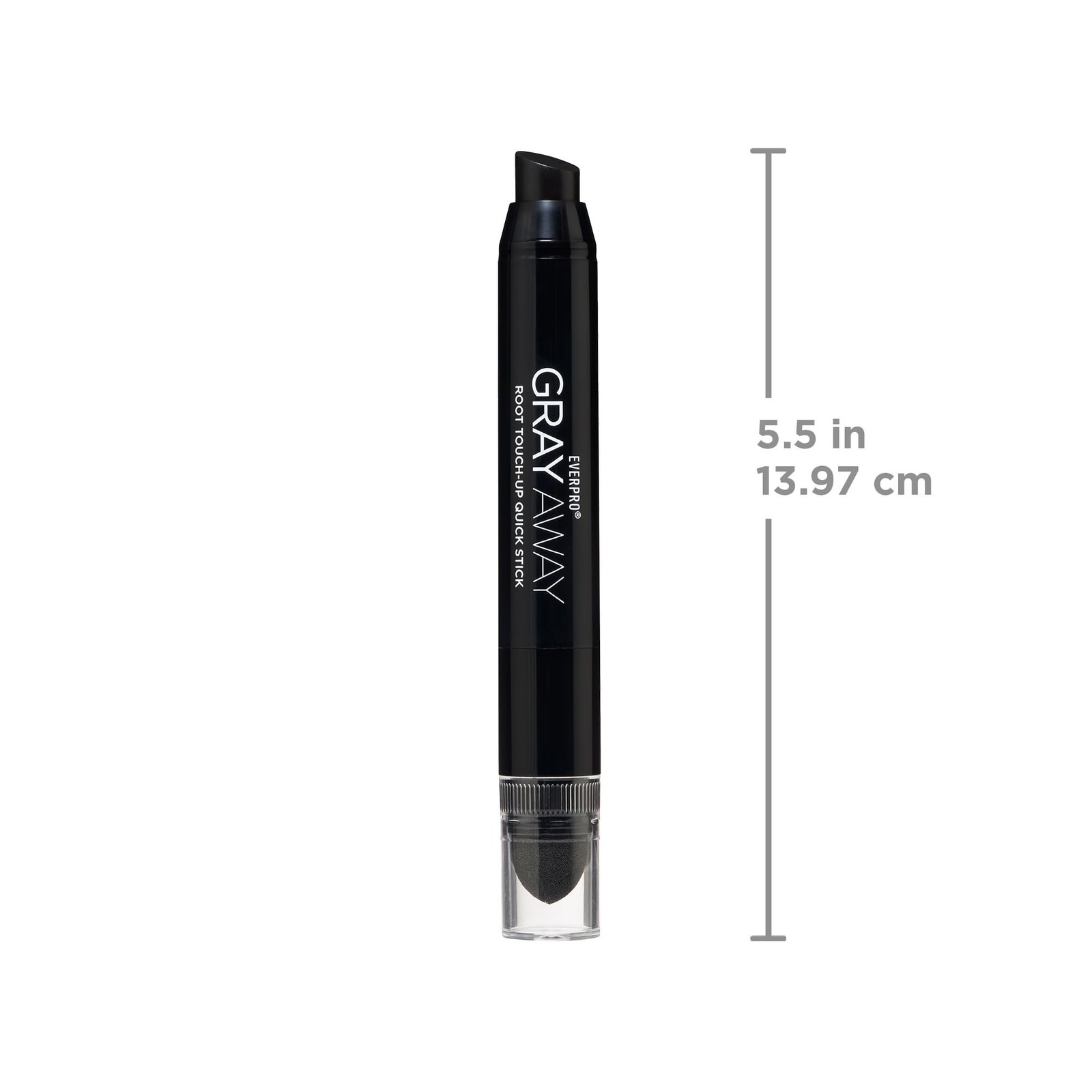 EVERPRO Gray Away Root Touchup Quick Stick, Black, 0.1 Oz 0.1 Ounce (Pack of 1)