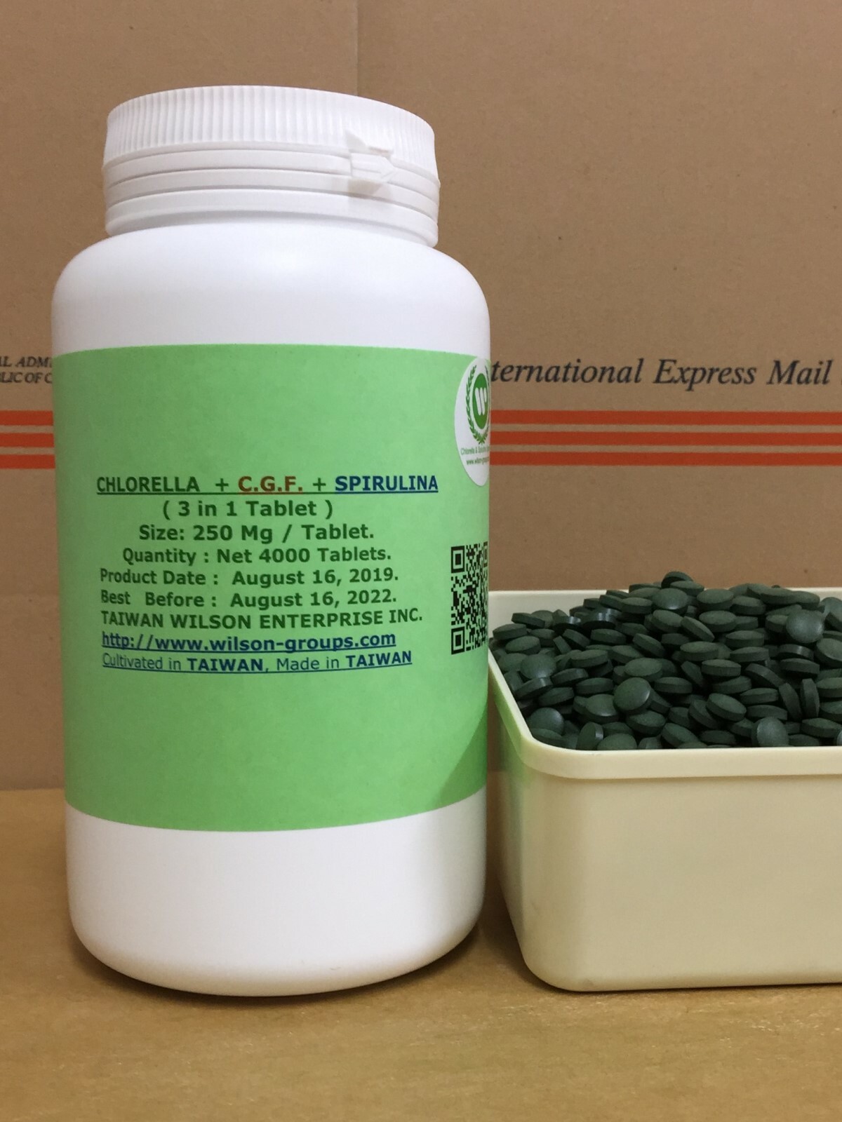 Full Nutrition (Chlorella + C.G.F + Spirulina): 3 in 1 tablets: Taiwan Factory +