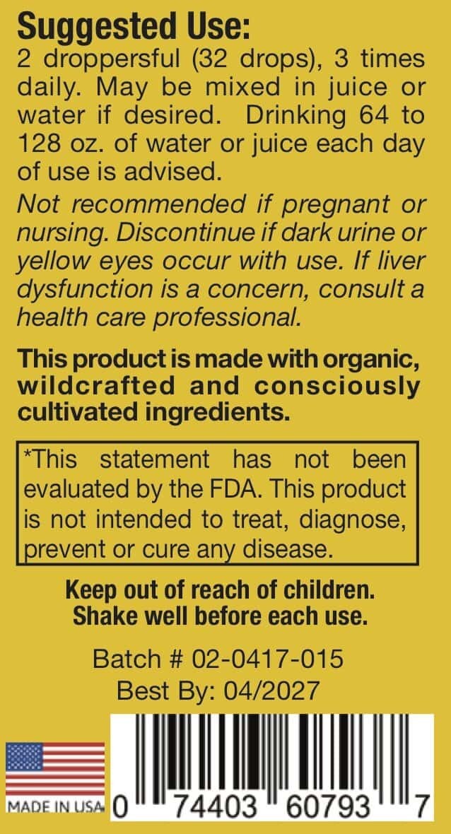 SpeedyVite® Natural Blood Cleanser Supplement (2 Fl oz Drops) Organic & Wild