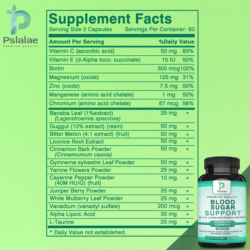 Blood Sugar Support – with Gymnema Sylvestre – Blood Sugar Balance and Control
