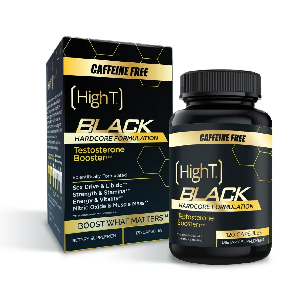 High T Black Caffeine Free Herbal Capsules for Men – Energy & Wellness Support
