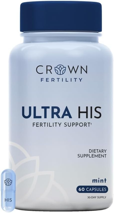 Ultra His Fertility Supplements for Men, 60 Capsules- 30 Day Supply, Mint Flavor