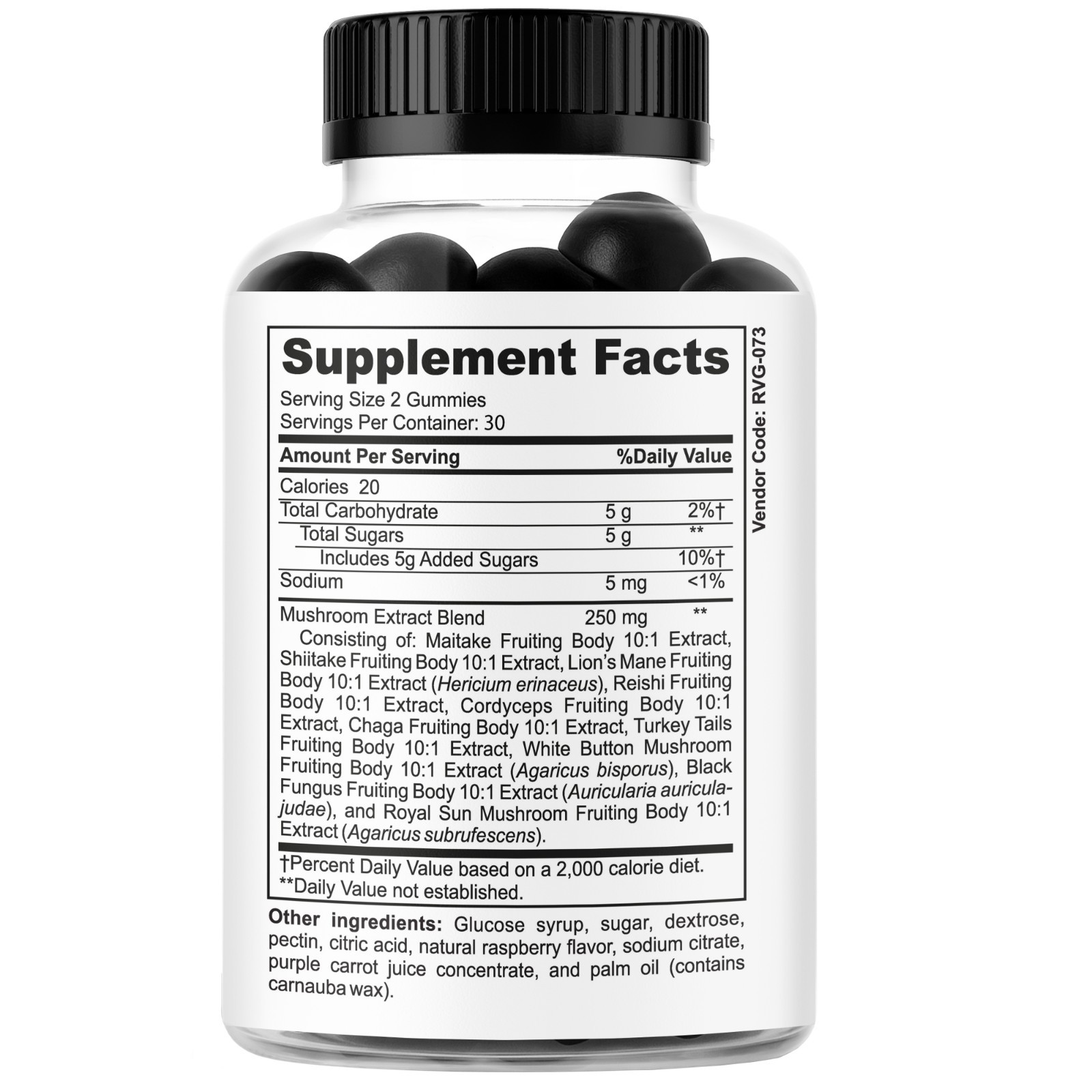 Adult Mushroom Complex Supplement Lions Mane, Reishi, Shiitake, Chaga Maitake60G