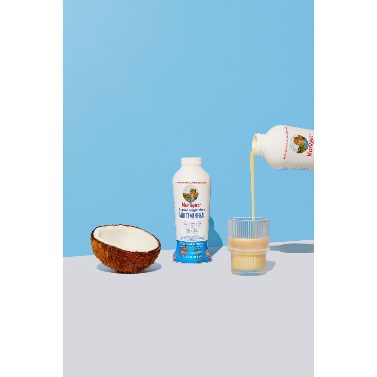 MaryRuth’s Liquid Nighttime Multimineral – Coconut – 15.22oz:1 Pack