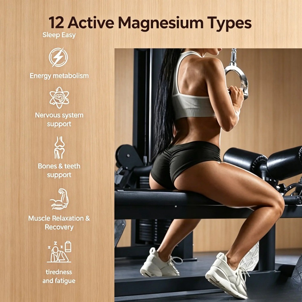 Totaria Magnesium 12-in-1 Complex 700mg for Muscle & Relaxation Support