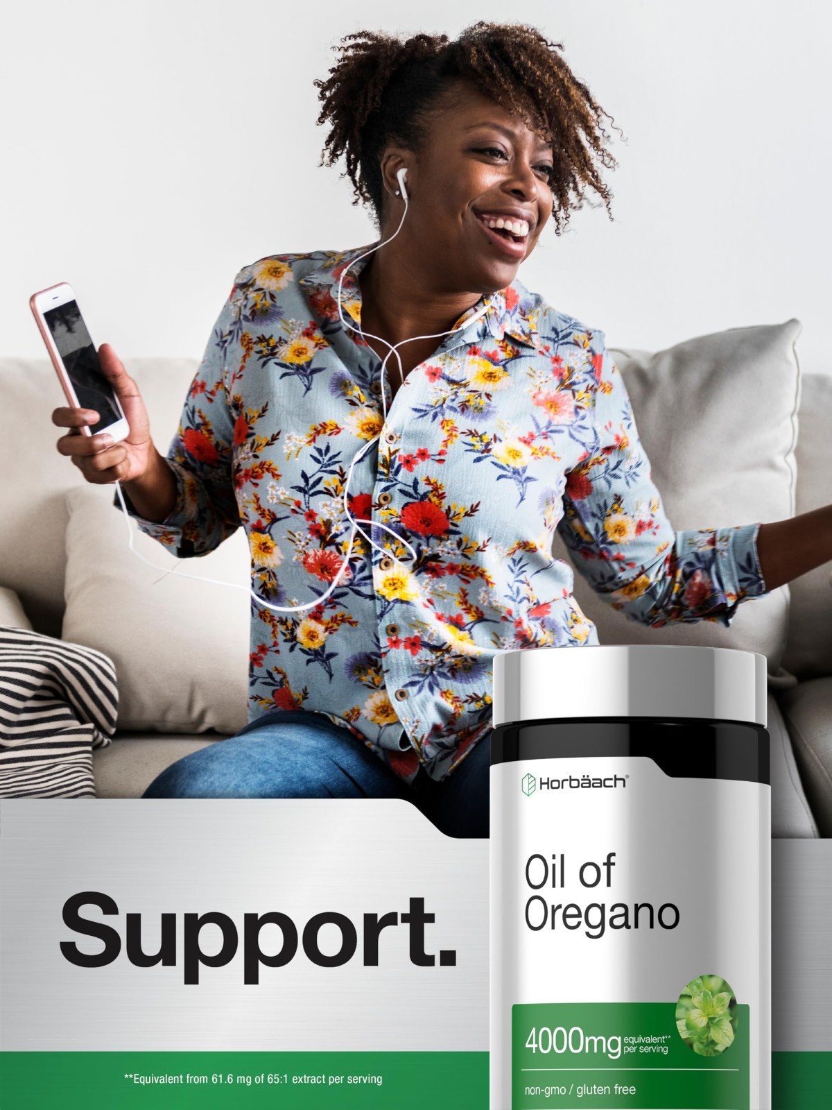 Oregano Oil Softgel Capsules 300 Count | Carvacrol Extract | Non-GMO, Gluten-Fre