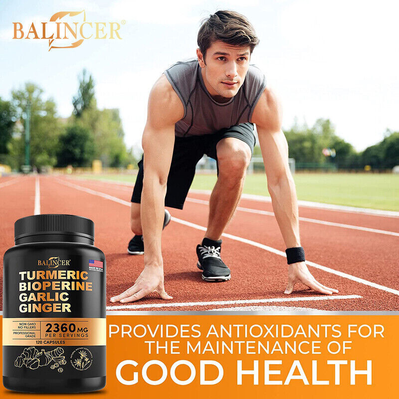 30/60/120Capsules Turmeric Curcumin 2360mg Herbal Extract with BioPerine