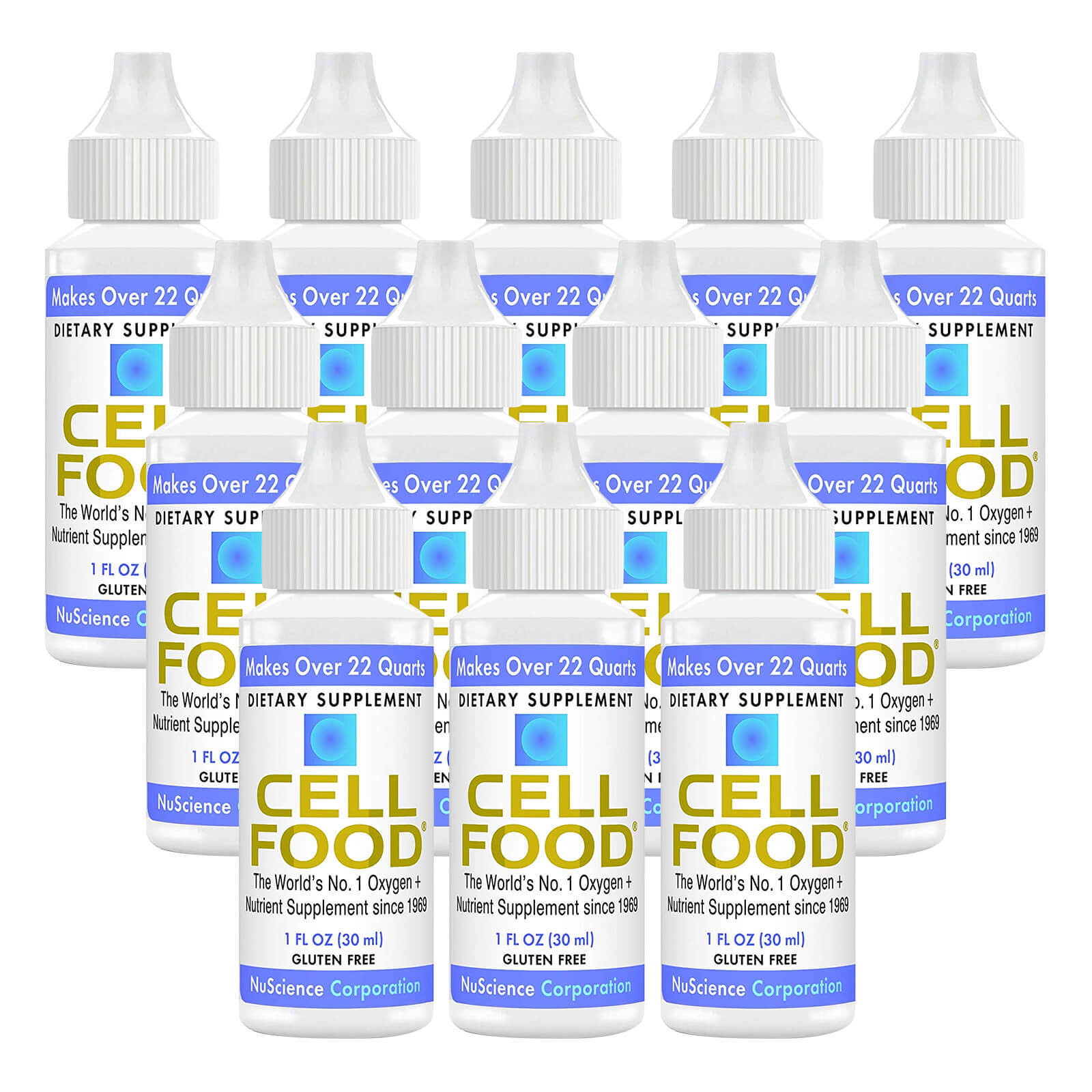 12 x Cellfood Liquid Concentrate 1 fl oz FRESH MADE IN USA FREE SHIPPING