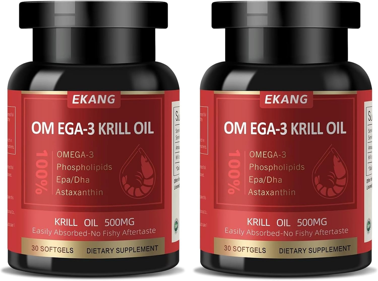 Wild-Caught Omega-3 Krill Oil 500 mg Softgels – Purity and Health in Every Dose