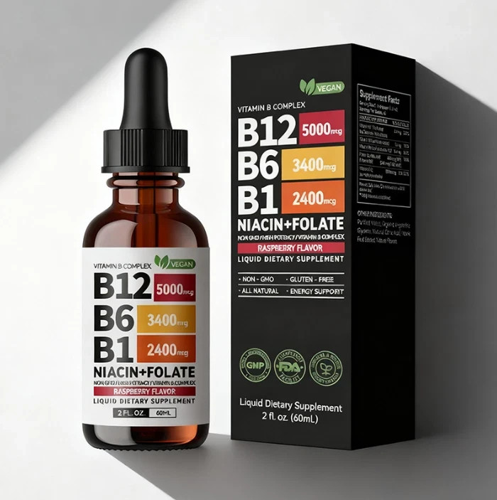 Vitamin B12 Sublingual Vitamin B Complex B 12,Vitamin B12 and B6 Liquid Drops
