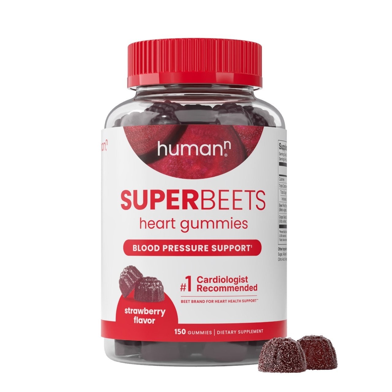 HumanN SuperBeets Heart Gummies Blood Pressure Support 150 Gummies