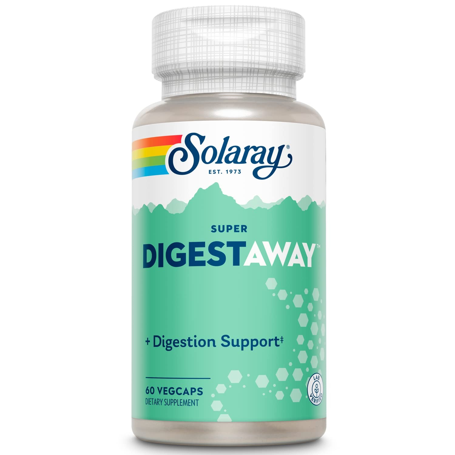 SOLARAY Super Digestaway Digestive Enzymes – 60 Count (Pack of 1), No Color